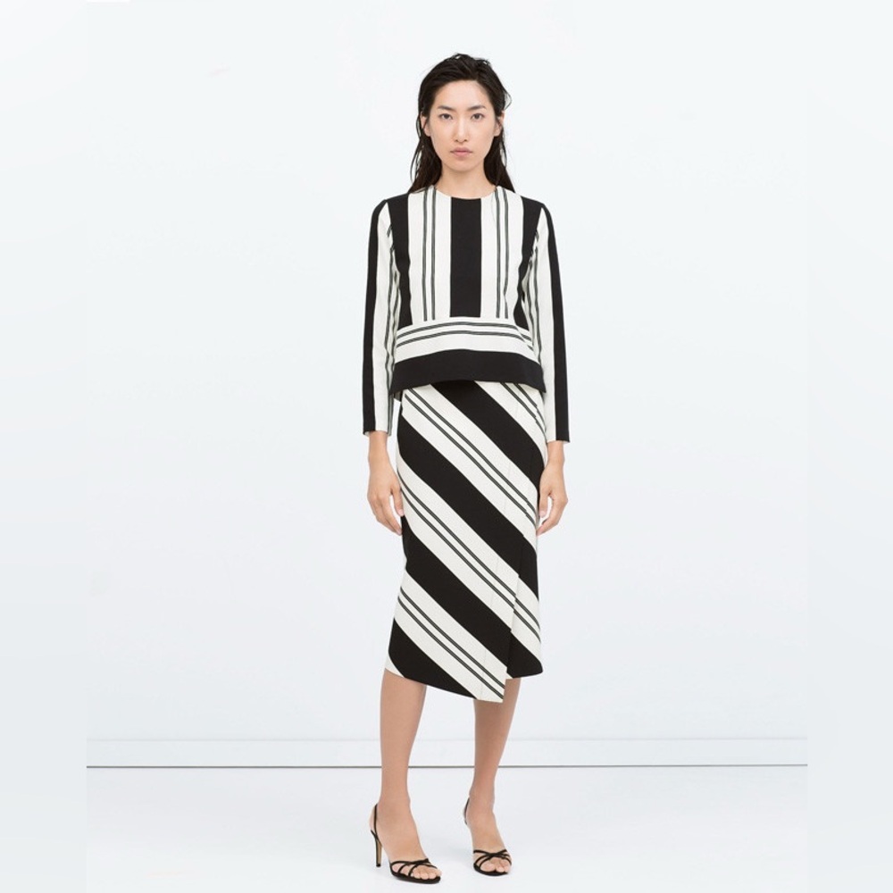 Zara Woman Striped Coordinates